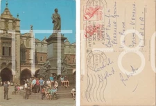 KRAKOW - POMNIK ADAMA MICKIEWICZA WYKONANY W 1898 R. (POLAND) 1975