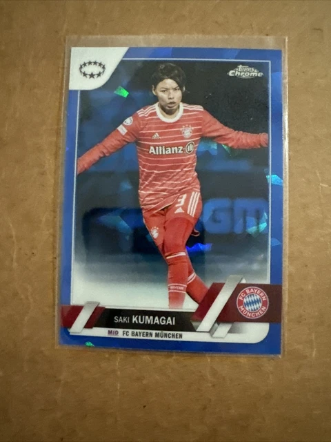 Saki Kumagai 2022-23 Topps Chrome Sapphire UEFA Women's Champions League #78