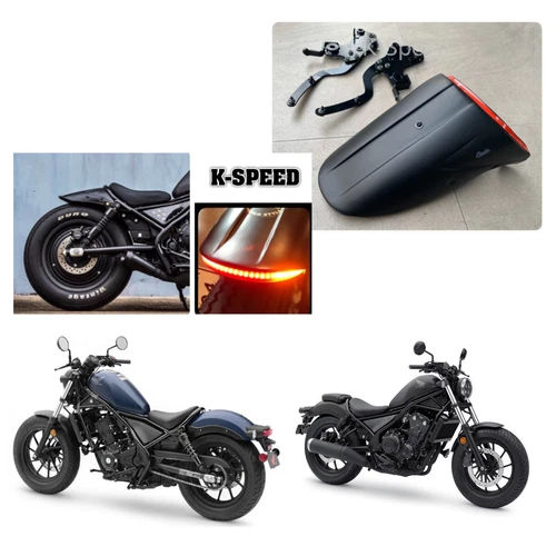Rear Tail Tidy Fender Eliminator Led Fairing For Honda Rebel 300 500 2017 2022