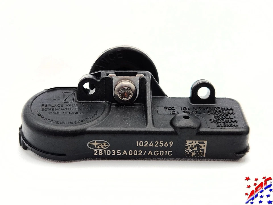 Juego completo de 4 sensores de presión de neumáticos originales OEM Subaru TPMS 28103AJ00A Foto 4 de 4