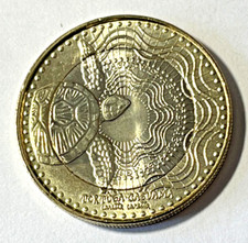 2015 Colombia 1000 pesos Bi-Metallic Coin Loggerhead Turtle Sea Animal Wildlife