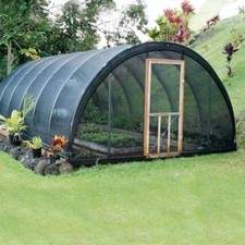 8x12ft Shade Cloth 90%UV Heat Resist Outdoor Garden Canopy Fabric Sunblock Black