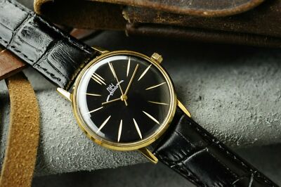 Watch LUCH Ultra SLIM leather strap Men's Mechanical Luxury (POLJOT De Luxe) 
