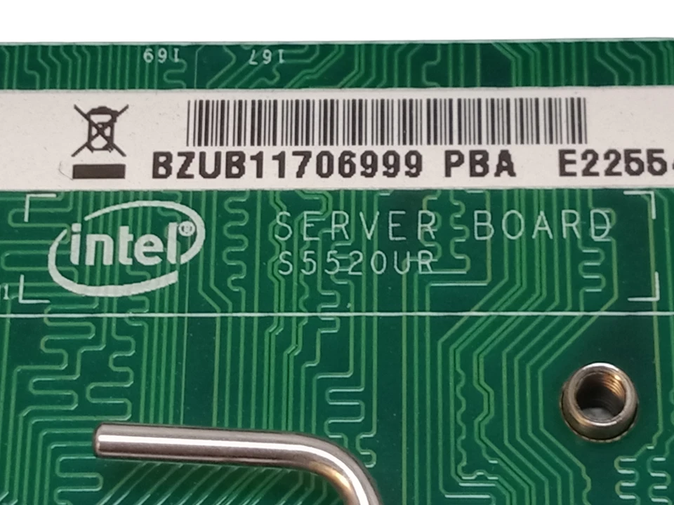 Intel S5520UR LGA1366 Server Motherboard w/ 2x SLBV4 Xeon E5620 CPU's | Working - Image 2 of 4