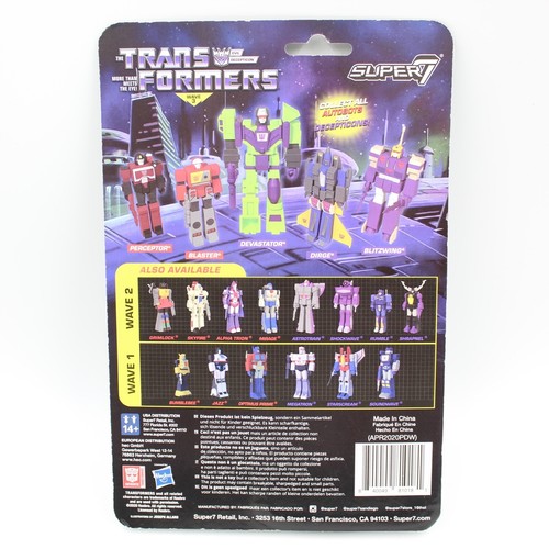 Transformers G1 Megatron Chrome Commander Super 7 Reaction Figure 3.75" MOC - Picture 4 of 6