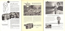 3w50123/ Lot Reklame aus 1957 &ndash; Fotoapparat AGFA Silette