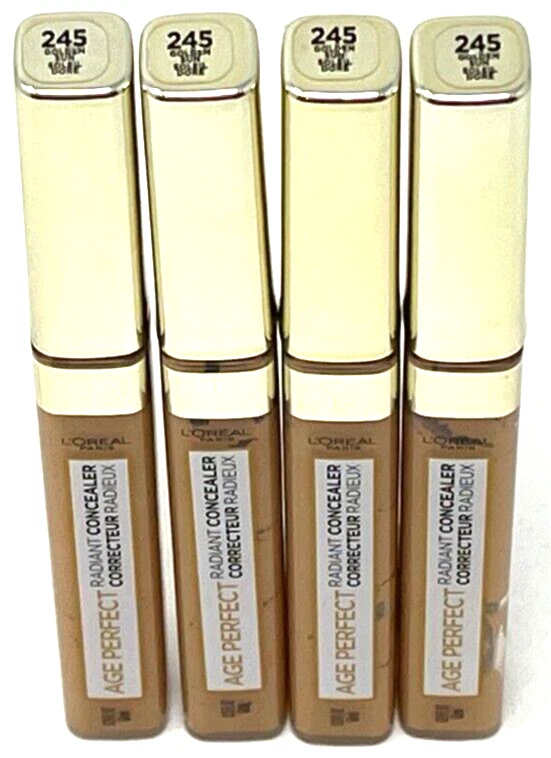 (4) Loreal Age Perfect Radiant Concealer Sealed 0.23 fl oz 245 - Golden Sun - Image 2 of 3