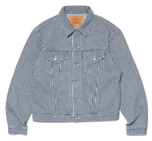 Nigo x Levi’s 577XX Hickory Stripe Trucker Jacket Indigo Size XS-2XL Brand New