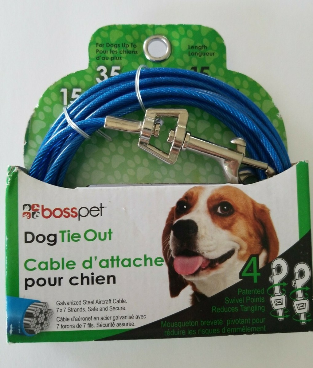 BOSS PET PRODUCTS, PDQ MEDIUM DOG TIE-OUT 15