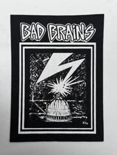 Bad Brains Cloth Patch Sew On Badge  5.5" X 4" Punk Rock Reggae Ramones (CP212)