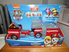 RARE PAW PATROL MARSHALL SPLIT-SECOND TRANSFORMING VEHICLE NIB 2019 SPIN MASTER