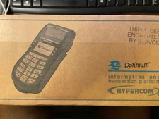 Hypercom Optimum T4220 Credit Card Processing Terminal Machine-Black