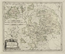 F&uuml;rstentum Kulmbach oder Bayreuth: Kupferstichkarte, Franz v. Reilly, ca. 1790