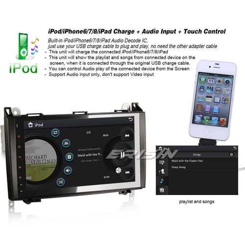 9" Autoradio BT Navi Mercedes-Benz A/B Klasse W169 Sprinter Viano Crafter Canbus - Bild 12 von 12