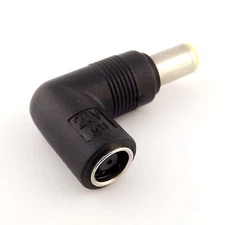 DC 7.9x 5.5mm Female To Male Angle Power Connector Adapter for Lenovo IBM Laptop