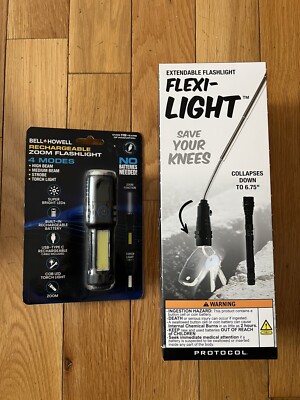 Flexi-Light With Magnet Protocol Bell & Howell Rechargeable Zoom Flashlight