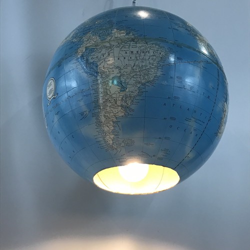 World Globe Hanging Light Task Pendent 
