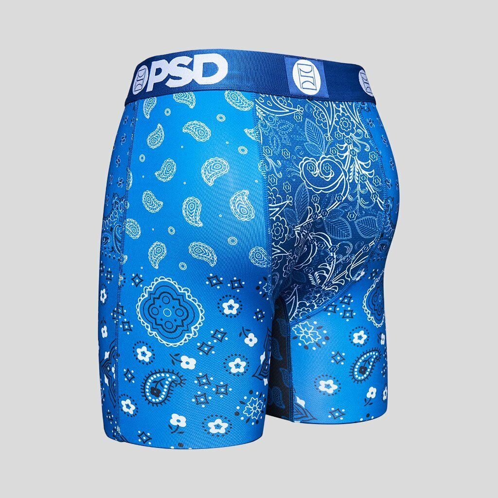 PSD Hype Blue Bandana Print Urban Athletic Boxer Briefs Underwear 121180012