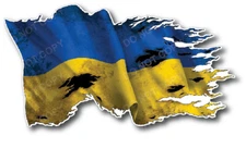 Ukraine Flag Sticker Ukrainian Car Window Laptop Decal Bumper Truck Vinyl