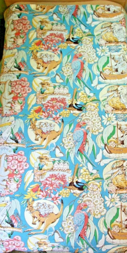 Koala Bear, Parrots, Baby Fairy Angels, Kangaroo Twin Size Comforter Duvet Cover - Image 3 of 4