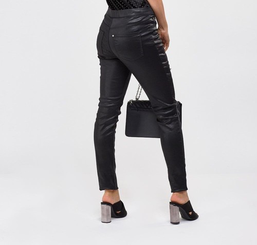 Damen schmale Beinleggings Damen Kunstleder & Mock Krokushose Modebekleidung - Bild 8 von 29