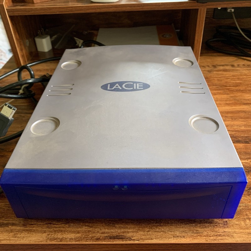 Vintage LaCie 40GB Firewire External Hard Drive
