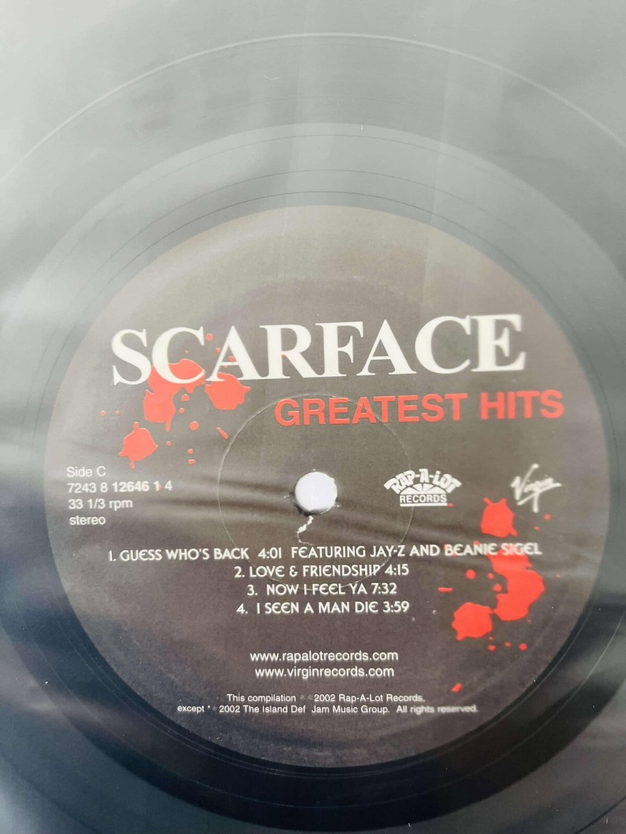 Scarface Greatest Hits 2LP レコード　中古 Scarface / Greatest Hits 2002 US 2LP 2PAC, BIBO 1 Rap A Lot
