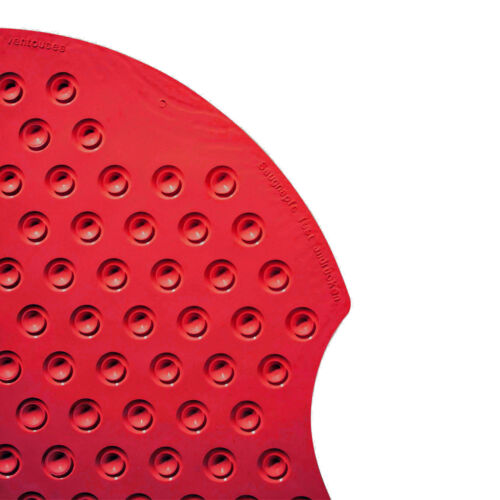 Duscheinlage Anti-Rutsch Matte Dusche Rutschfest von Ridder Techno Rund Rot - Bild 2 von 5