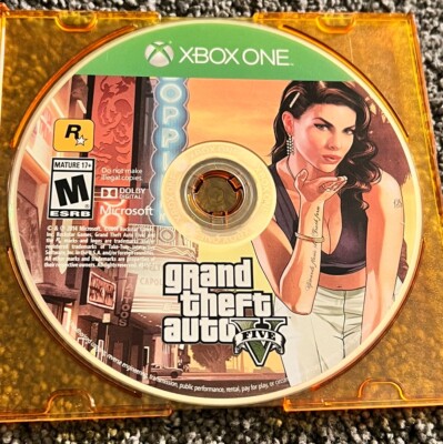 Grand Theft Auto V GTA 5 Five XBOX One Disc Only TESTED!! MINT CONDITION!!