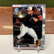 2019 Bowman Chrome   DJ Stewart RC #9 Baltimore Orioles