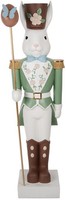 Clayre & Eef Deko-Kaninchen Landhausstil 96 Cm Weiß GrüN Magnesiumoxid