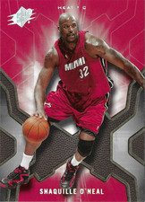 2007-08 UPPER DECK SPX BASKETBALL SHAQUILLE O'NEAL BASE CARD # 11 MIAMI HEAT