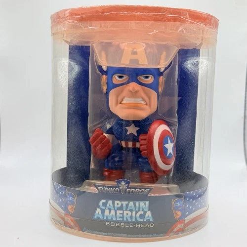 Funko Force 1.0 Marvel Comics Captain America Bobblehead Clamshell Damage