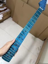 Left hand stainless steel 22frets gloss Blue flame Maple Electric guitar neck
