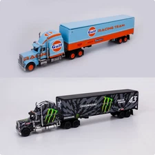 Fine Works 64 1: 64 Peter Bilt Semi-trailer Total Car Model Collection Gifts