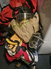 Firefighter Turnout Gear With Bag,gloves,helmet,boots,skab,span.wrench,flashlite