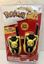 NOS Pok mon Pikachu Walkie Talkies Pair Toy 2 Way Set