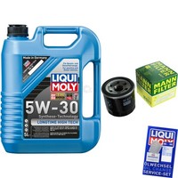 Inspektionspaket 5L Liqui Moly Longtime 5W-30 FüR Nissan Micra IV 1.2 Qashqai +2