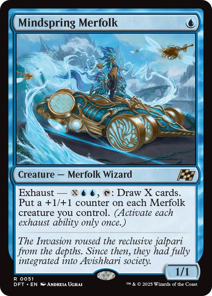 Mindspring Merfolk - 51 - NM - Aetherdrift