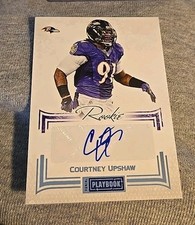 2013 Playbook Courtney Upshaw rookie autograph auto 14/25 RAVENS 