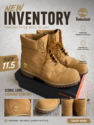 Timberland Premium 6 Inch Waterproof Boot Wheat Nubuck Mens 11.5 A6559 NWOB