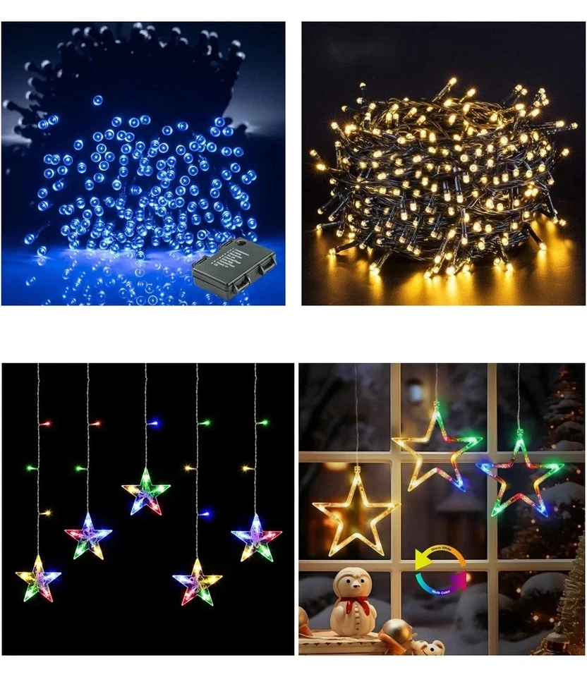 LED Lichterketten für Innen-Außen 40M x 300 Warmweiß