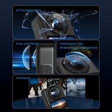 2PC Panoramic Camera Lens Protector Tempered Glass Protector for DJI OSMO 360