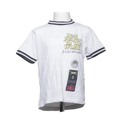 Zara, T-shirt, Größe: 120, Weiß/Schwarz, Print, Unisex (Kinder) #Gbs