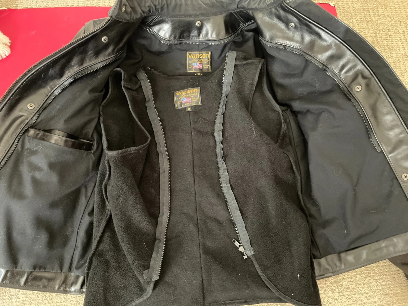 Vanson Leathers "House MD" Edition Motorcycle Jacket (Model BH Size 38) - product detail image 5