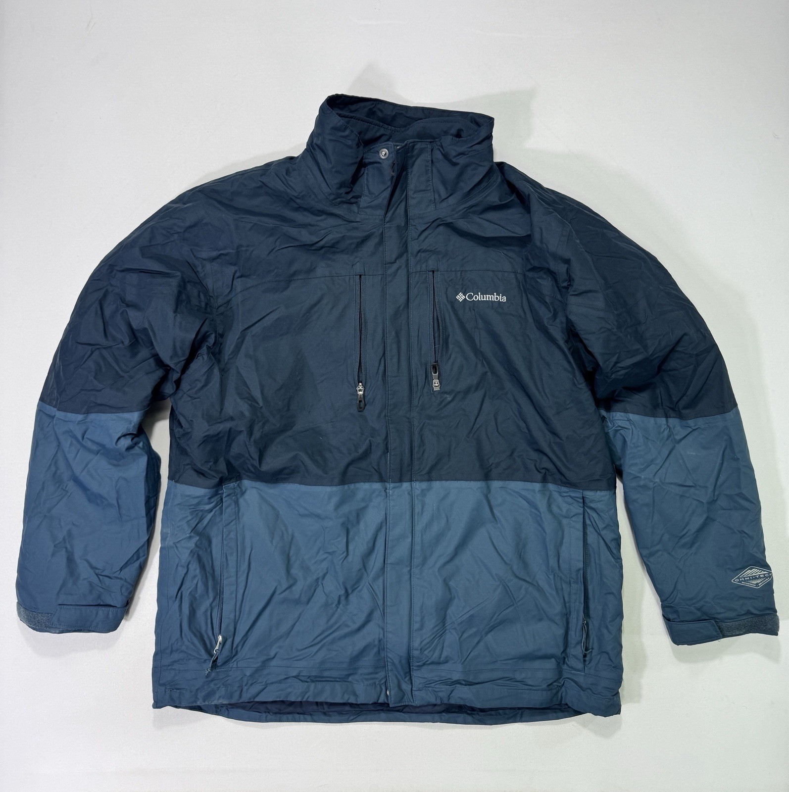 Men Xl Blue Insulated Wind Waterproof Removable Liner 3in1 S