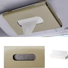 Car Tissue Holder Kleenex Holder Pu Leather Auto Visor Tissue Box Auto Interi