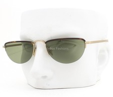 Giorgio Armani Half-Rim Sunglasses AR 6166J 3002/2A Matte Pale Gold w/case