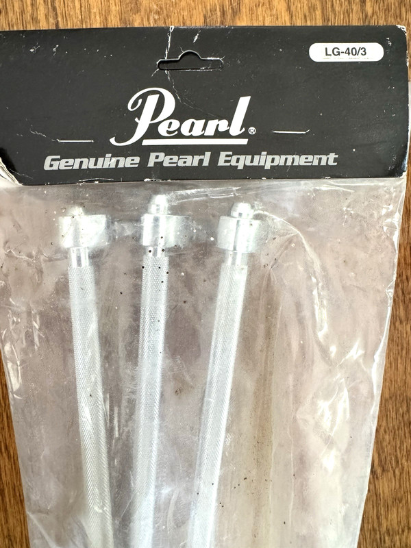 3 New Pearl LG 40/3 Floor Tom Legs with Air Suspension Feet