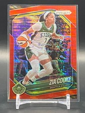 2025 Panini Prizm WNBA Zia Cooke Red Pulsar #/299 Seattle Storm #110